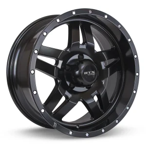 RTX Wheels – Mesa – Black – 15″x6″ 0mm – All weather Wheels – 081928